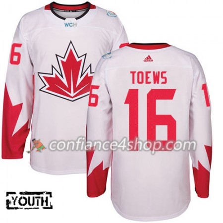 Adidas Maillot de Hockey Canada Jonathan Toews 16 Coupe du monde de hockey sur glace 2016 Blanc - Enfant